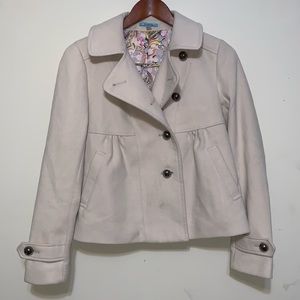 Anthropologie Leifnotes Asymmetric Cropped Coat